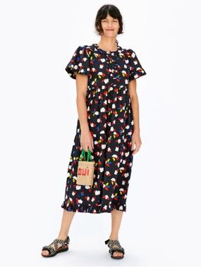 Clare V Martine Dress in Vallee de Loire Floral - Small